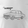 Wartburg legend oldtimer car tričko pánské bílé REGULAR