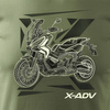 Honda X-ADV XADV pánské khaki tričko REGULAR na motorku