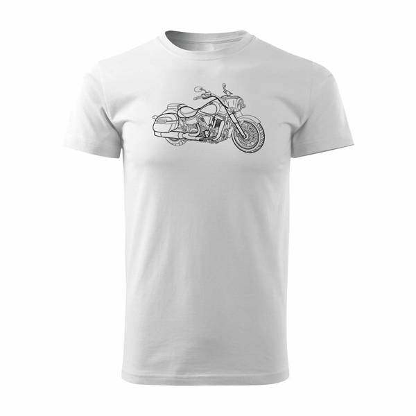 Yamaha Stratoliner XV 1900 pánské tričko na motorku bílé REGULAR