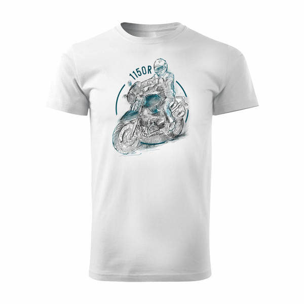 BMW R 1150 R pánské tričko na motorku bílé REGULAR