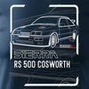 Ford Sierra RS 500 cosworth auto tričko pánské tmavě modré