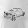 Dodge Raam auto tričko pánské bílé REGULAR