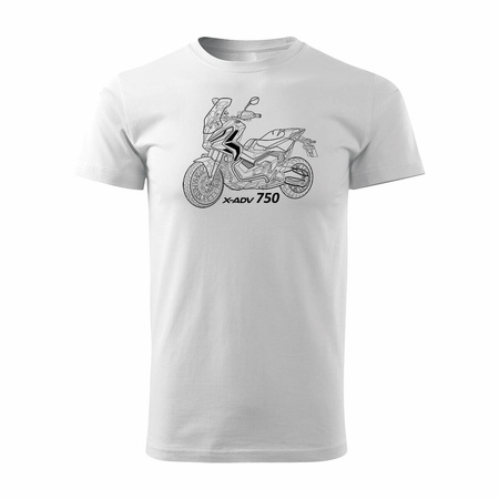 Honda X-ADV XADV 750 pánské tričko na motorku bílé REGULAR