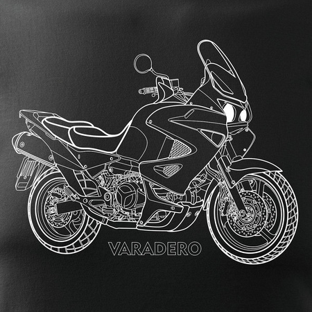 Honda Varadero pánské tričko na motorku černé REGULAR