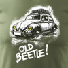 VW Beetle hrbáč auto tričko pánské khaki REGULAR