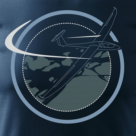 Pánské tričko pro piloty kluzáků tmavě modré REGULAR