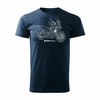 Suzuki V-strom Vstrom DL 650 XT pánské tmavě modré tričko na motorku REGULAR
