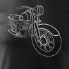 SHL M04 M11 M17 pánské tričko na motorku černé REGULAR