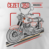 Cezet Cezeta 350 pánské tričko na motorku bílé REGULAR