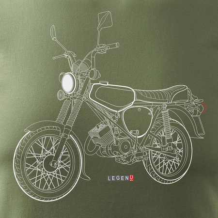 Výprodej - Simson Enduro S50 S51 pánský khaki dres na motorku REGULAR