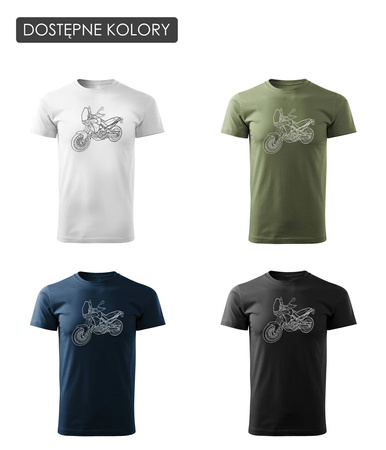 Aprilla Tuareg 660 pánské khaki tričko na motorku na motorce