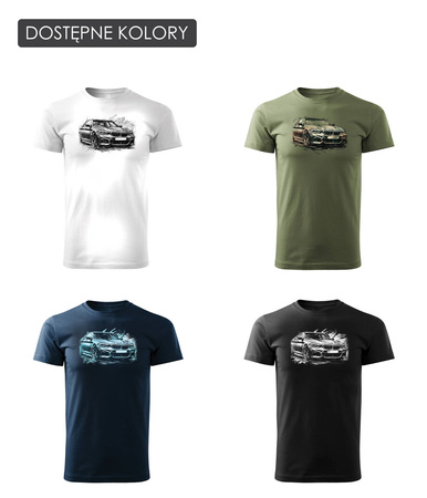 Sběratelské tričko s černým pánským autem BMW řady 5 M5 REGULAR