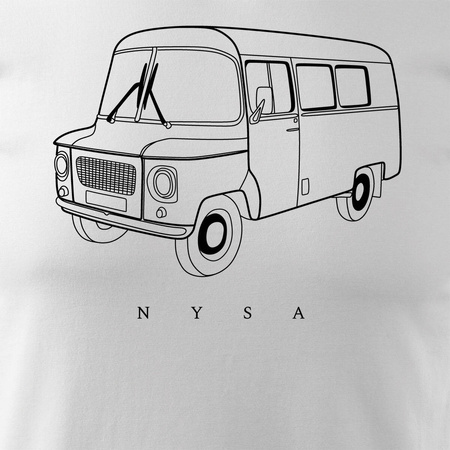 Nysa 522 Nysa pánské bílé tričko REGULAR