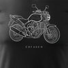 Honda CBF 600 N pánské tričko na motorku černé REGULAR