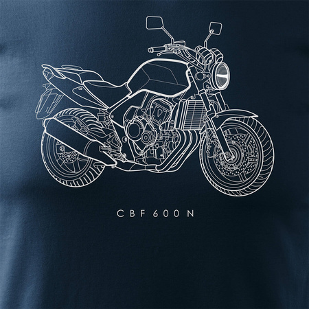 Honda CBF 600 N pánské námořnicky modré tričko REGULAR na motorku
