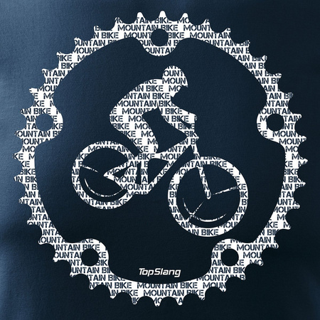 Mountain Bike pánské tmavě modré tričko REGULAR