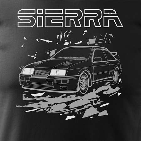 Ford Sierra RS 500 cosworth pánské tričko černé