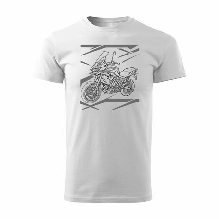 Kawasaki Versys 650 KLE 650 pánské tričko na motorku bílé
