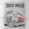 Tričko s náklaďákem Scania silo dárek pro řidiče kamionu TIR pánské bílé REGULAR