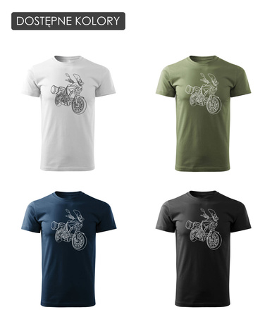 Yamaha Tracer 7 700 pánské tričko na motorku bílá