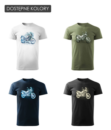 Honda Africa Twin CRF1100L modrá tmavě modrá motorka motocykl tričko