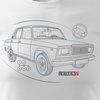 Tričko s nápisem Lada Lada auto PRL legend 2107 pánské bílé REGULAR