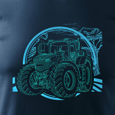 Tričko Fendt s traktorem pro farmáře pánské tmavě modré REGULAR