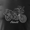 Suzuki Bandit 600 1200 750 pánské tričko na motorku černé REGULAR