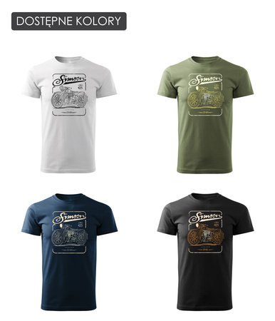 Simson AWO 425 Legend pánské námořnicky modré tričko REGULAR na motorku