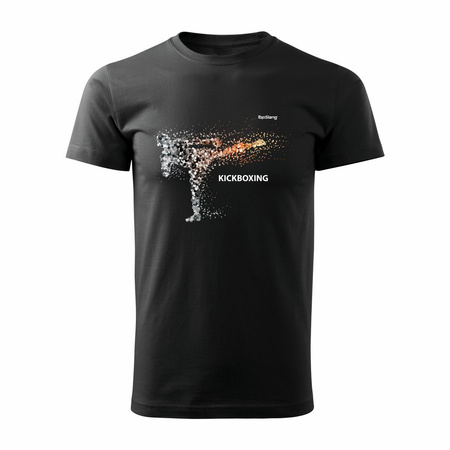 Pánské kickboxerské tričko černé REGULAR