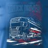 Tričko s náklaďákem Scania silo dárek pro řidiče kamionu TIR pánské modré REGULAR