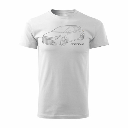 Toyota Corolla pánské tričko s motivem auta bílé REGULAR