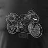 Honda CBR 1000 600 pánské tričko na motorku černé REGULAR