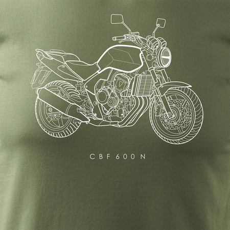 Honda CBF 600 N pánské khaki tričko REGULAR na motorku
