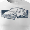 VW Passat pánské tričko s motivem auta bílé REGULAR
