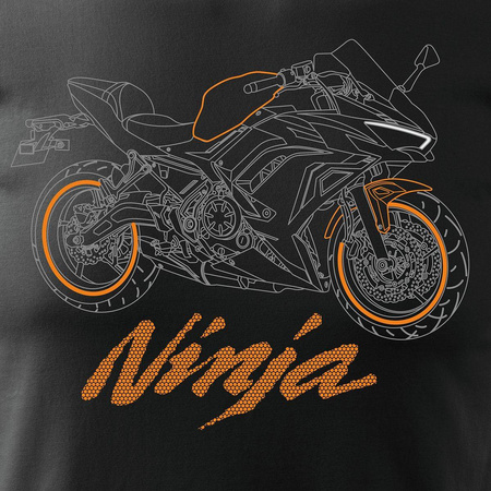 Kawasaki Ninja 650 pánské tričko na motorku černé REGULAR