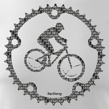 Pánský dres na horské kolo bílý REGULAR