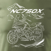 Honda NC 750 X NC750X pánské khaki tričko na motorku REGULAR