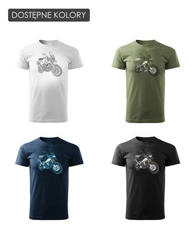 Triumph Tiger 1200 pánské modré tričko REGULAR motorka motorka