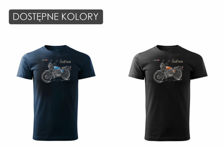 Honda 550 Four legend pánské tričko na motorku černé REGULAR