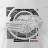 VW Scirocco pánské tričko s motivem auta bílé REGULAR
