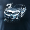 Pánské tričko BMW řady 3 M3, tmavě modré REGULAR