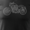 HARLEY ROADSTER pánské tričko na motorku černé REGULAR