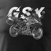 Suzuki GSX 1000 GT pánské tričko na motorku černé REGULAR