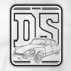 Citroen auto tričko Citroen DS 19 21 23 ID 19 21 pánské bílé