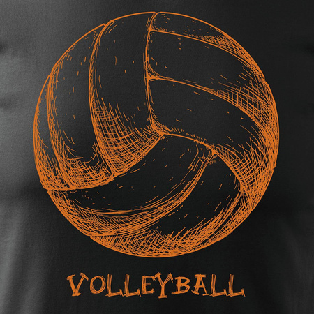 Volejbalové tričko Volleyball pánské černé REGULAR