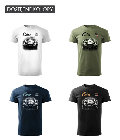 Pánské tričko Roadster AC Cobra pro sběratele aut černé REGULAR