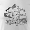 Renault T Evolution truck tričko dárek pro řidiče kamionu TIR pánské bílé
