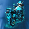 Suzuki V-strom Vstrom DL 650 XT pánské tričko na motorku modré REGULAR