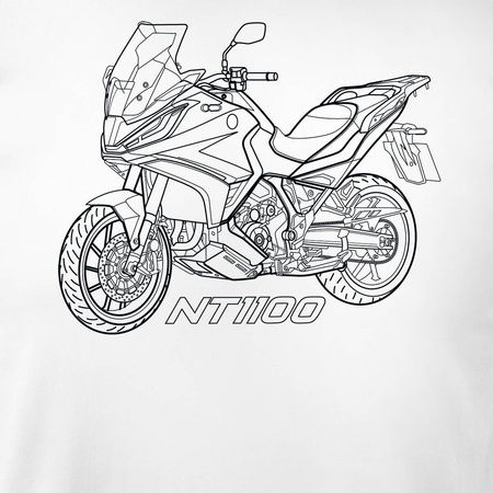Honda NT 1100 pánské tričko na motorku bílé REGULAR
